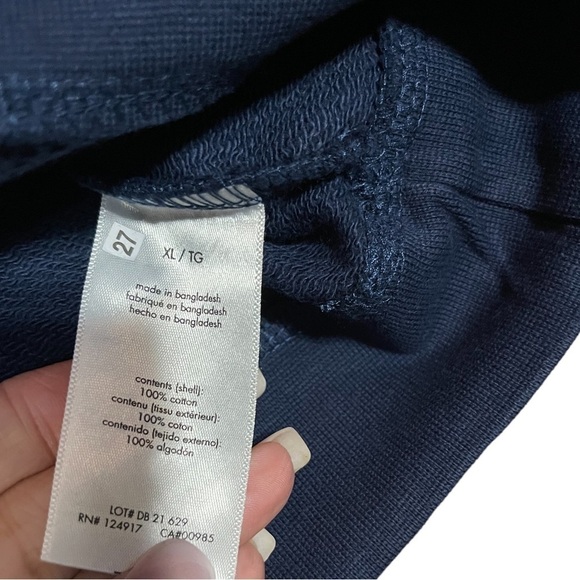 NWT WEWOREWHAT cropped Knit half zip Sweatshirt in Midnight Blue Size XL Womens - Picture 14 of 16